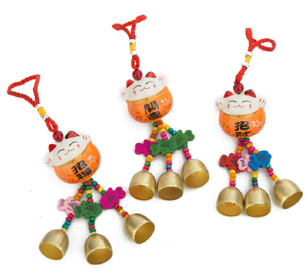 銅鈴貓掛飾 (隨機) CNY Decoration