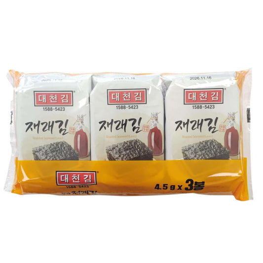 [新品] 大川 紫菜 3x4.5g Daechun Seasoned Seaweed Dosirak