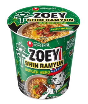 [LIMITED TIME OFFER] Nongshim K-pop Demon Hunters Shin Ramyun Zoey - Burger Hero 68g 農心 辛拉麵 K-pop 惡魔獵人 漢堡英雄