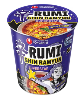 [LIMITED TIME OFFER] Nongshim K-pop Demon Hunters Shin Ramyun Rimi - Spicy & Smoky 68g 農心 辛拉麵 K-pop 惡魔獵人 煙燻香辣
