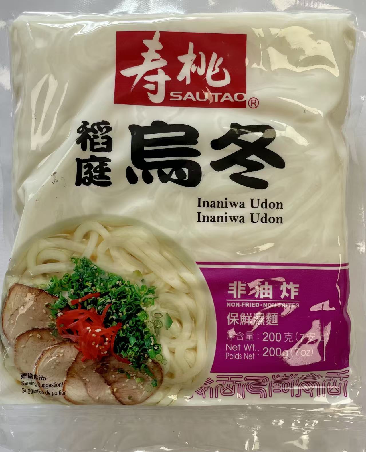 [新品] 壽桃牌 稻庭烏冬 200g ST Udon Noodles