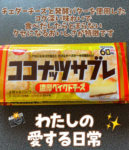 [新品] 日清 椰子餅乾 濃郁烤起司味 89.6g Nissin Cisco Coconut Sable Rich Baked Cheese Cookies