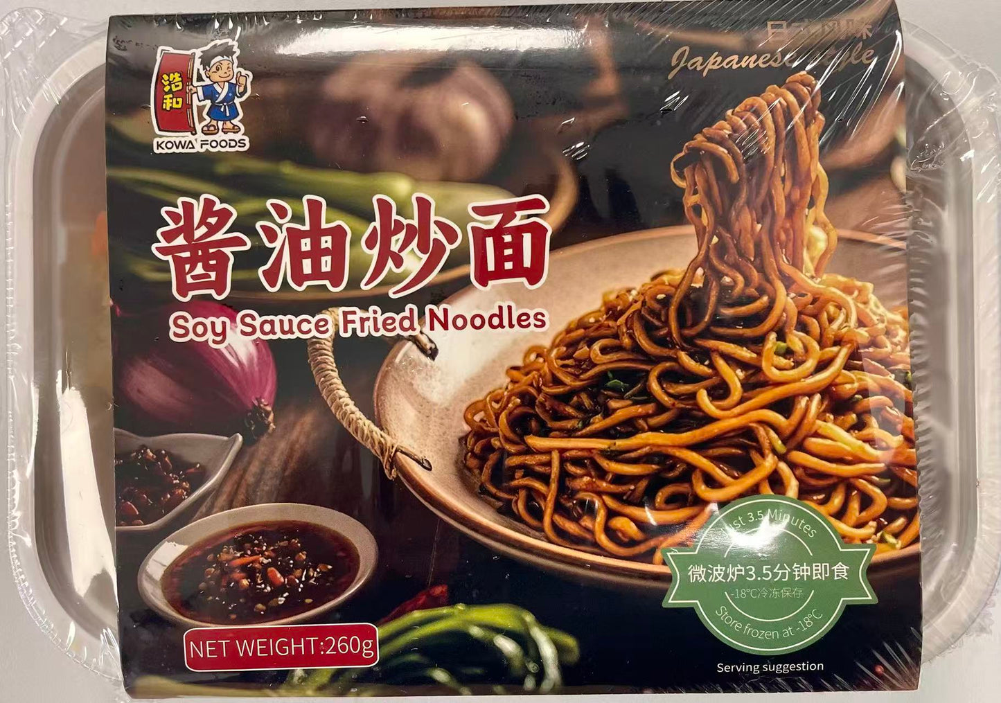 [新品] 浩和日式風味醬油炒麵 260g Kowa Japanese Style Soy Sauce Fried Noodle