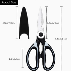 Kitchen Stainless Steel Scissors 1pc 廚用不锈鋼剪刀