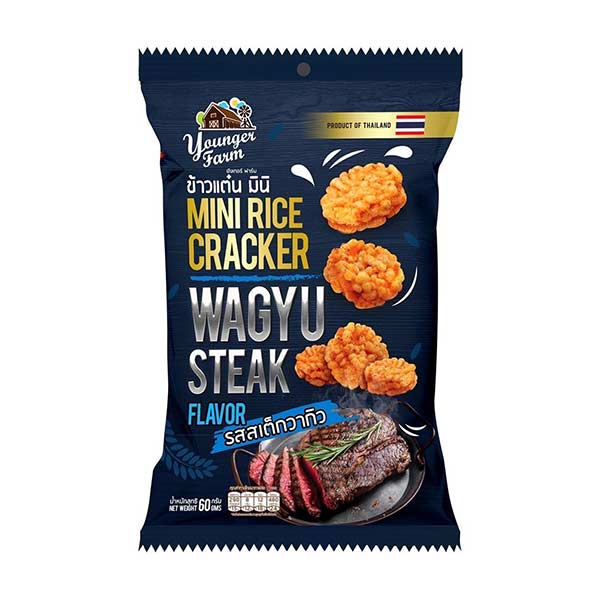 [新品] YF 小酥餅 - 和牛風味 60g YOUNGER FARM Mini Cracker - Wagyu Steak