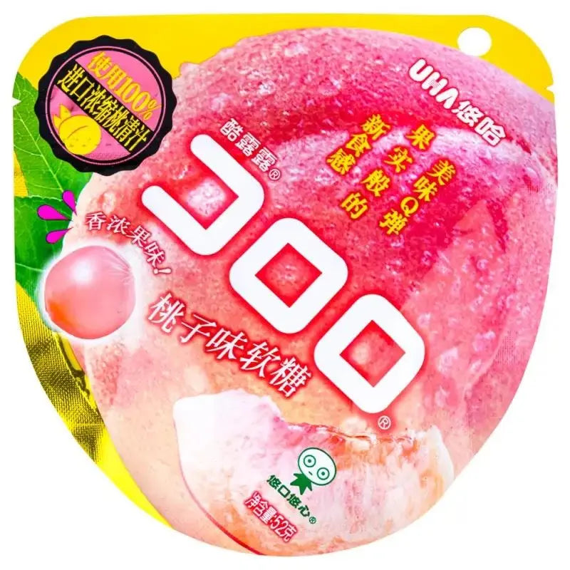 [新品] 悠哈 酷露露桃子味果汁軟糖 52g UHA Kororo Soft Candy (Peach Flavour)