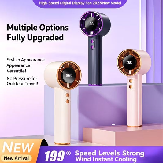 [新品] 小型充電式手提風扇 (2 colours) Small Portable Fan (Chargeable)