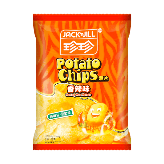 [新品] 珍珍 香辣味薯片 55g J&J Potato Chips - Spicy