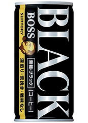 [新品] 三佳利無糖黑咖啡 185g Boss Suntory Black Coffee (Sugar Free)