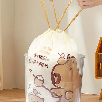 [新品] 迷迭香味免撕抽繩垃圾袋45*45cm (50個) Drawstring Garbage Bags