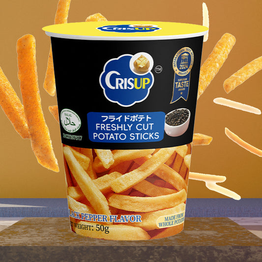 [新品] 脆升升 黑胡椒味香脆薯條 50g Crisup Potato Chips (Black Pepper Flavour)