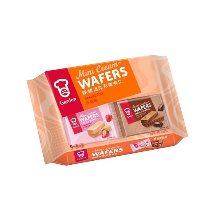 [新品] 嘉頓 迷你忌廉威化餅(什錦裝) 272g GARDEN Mini Cream Wafers Assorted