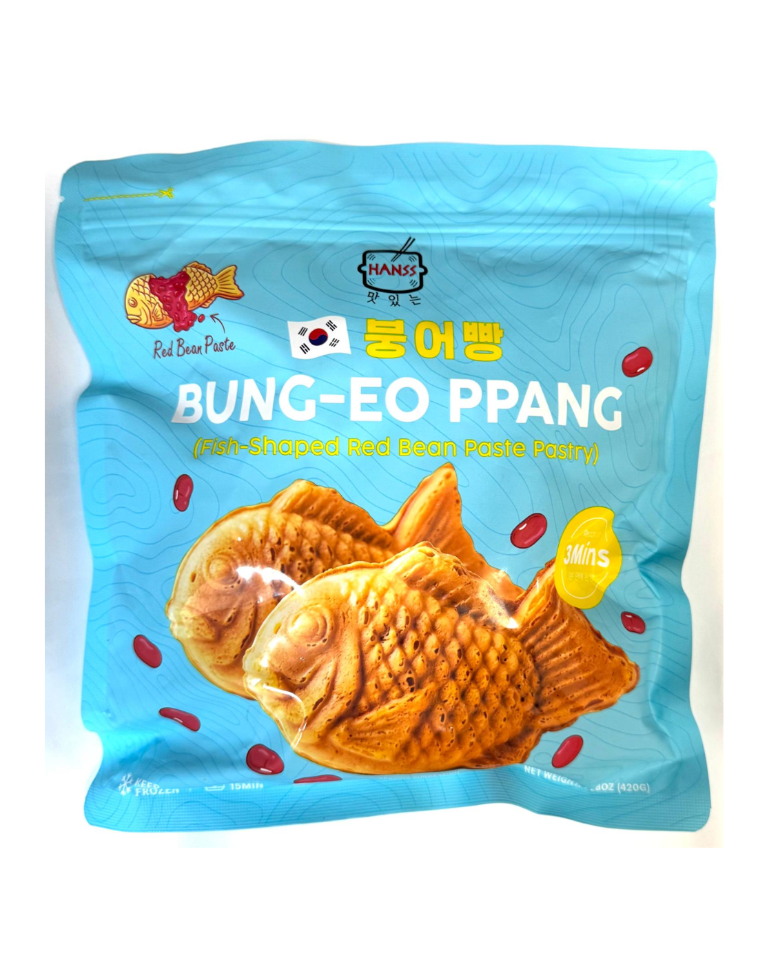 [LIMITED TIME OFFER] HANSS 韓式鯛魚燒(紅豆) 420g HANSS Fish-Sharp Pastry with Red Bean
