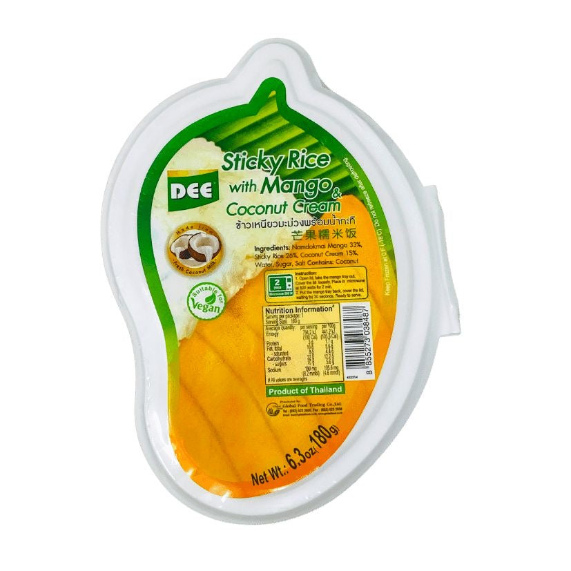 Dee Frozen Sticky Rice with Mango & Coconut Cream 180g Dee 芒果椰漿糯米飯 (冷凍)