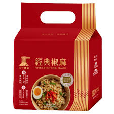 [新品] 田中麵廠  經典椒麻麵 4x107g Dry Noodles – Pepper & Hot Chili Flavor