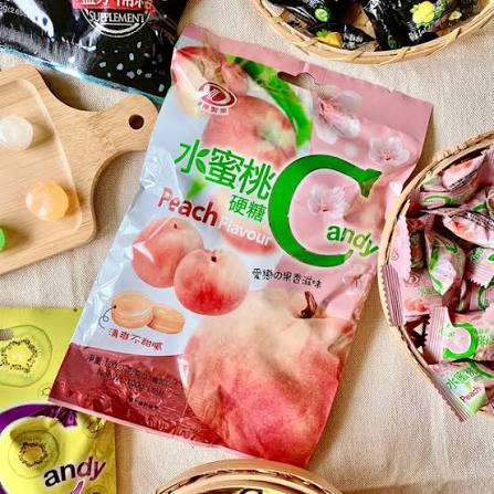 [新品] 綠得 水蜜桃糖 100g GC Peach Flavour Candy