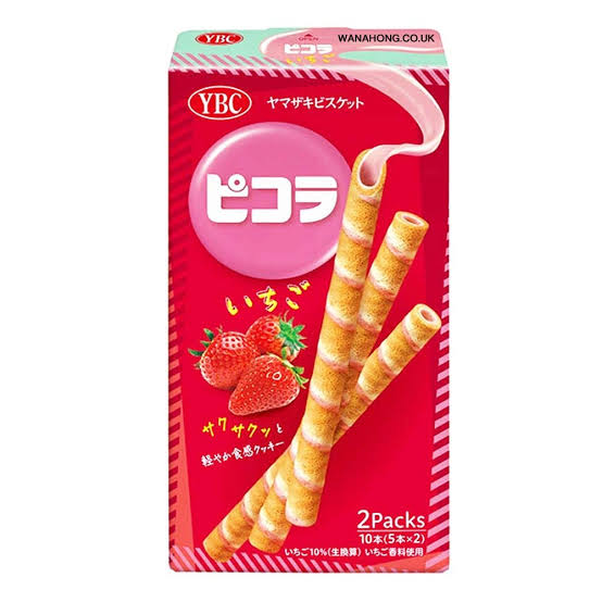 [新品] 山崎皮可拉威化捲 草莓味 49g YBC Picola Wafer Roll Strawberry Flavour