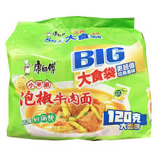 康師傅 大食袋 泡椒牛肉面 5包装 KSF Pickled Chilli Artificial Beef Noodle