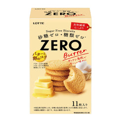 Lotte Zero Sugar-Free Biscuit Butter 72.6g 樂天 無糖餅乾 牛油味