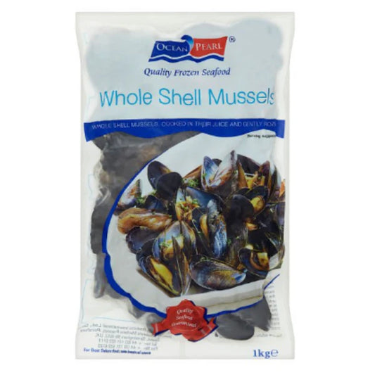 [新品] 冰鮮愛爾蘭青口 1kg Ocean Pearl Whole Shell Mussels