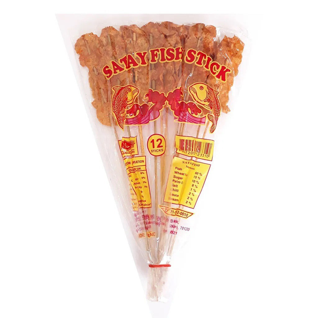 泰國沙爹魚串 (12串) Thai Satay Fish Sticks (12 sticks)