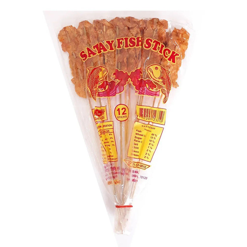 GK Satay Fish Sticks (12 sticks) 60g 泰國沙爹魚串