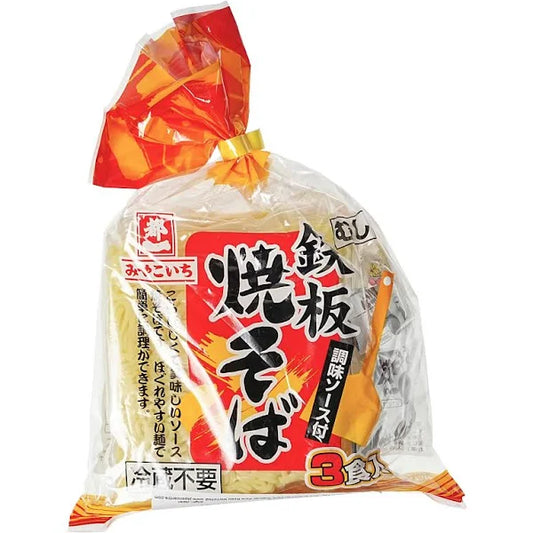 [新品] 都一  鐵板生炒麵 (3包装) 480g Miyakoichi Stir Fried Noodles with Sauce (3 packs)