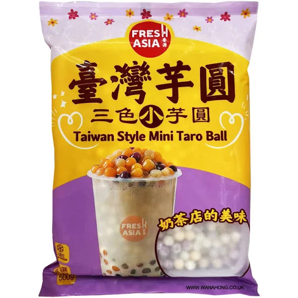 FA Taiwan Style Mini Taro Ball 500g 香源 台湾风味 三色小芋圆