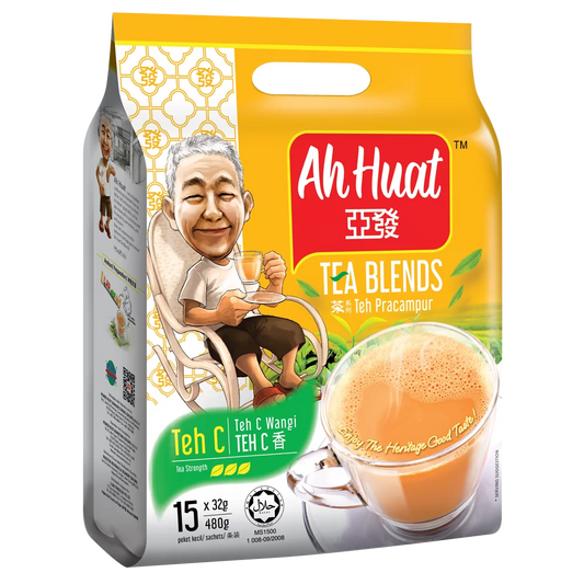 [新品] 亞發三合一奶茶C香 480g Ah Huat Teh C Tea 3 in 1 15x32g