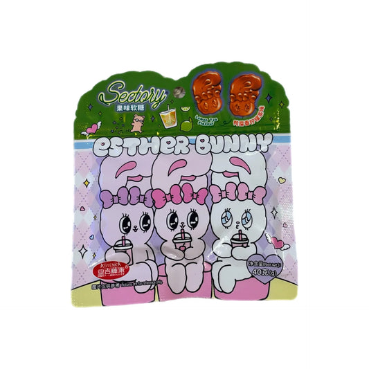 [新品] 艾絲樂小兔 - 果味軟糖 (鴨屎香檸檬茶味) 40g Esther Bunny-Gummy Candy (Lemon Tea Flavour)