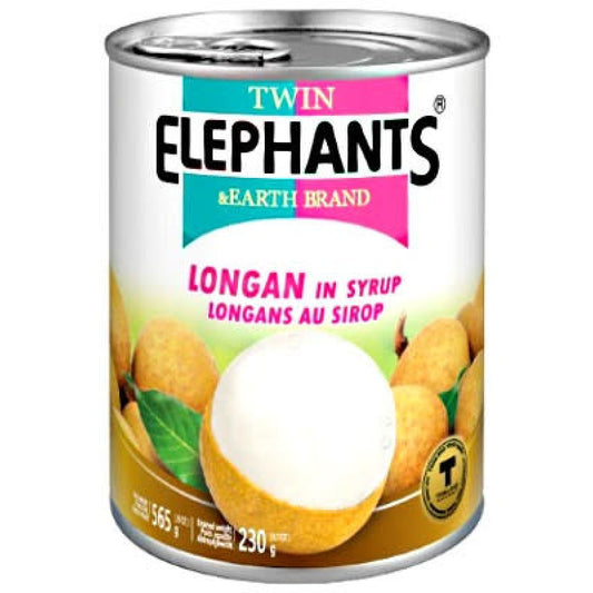 TE Longan in Syrup 565g 雙象 糖水龍眼