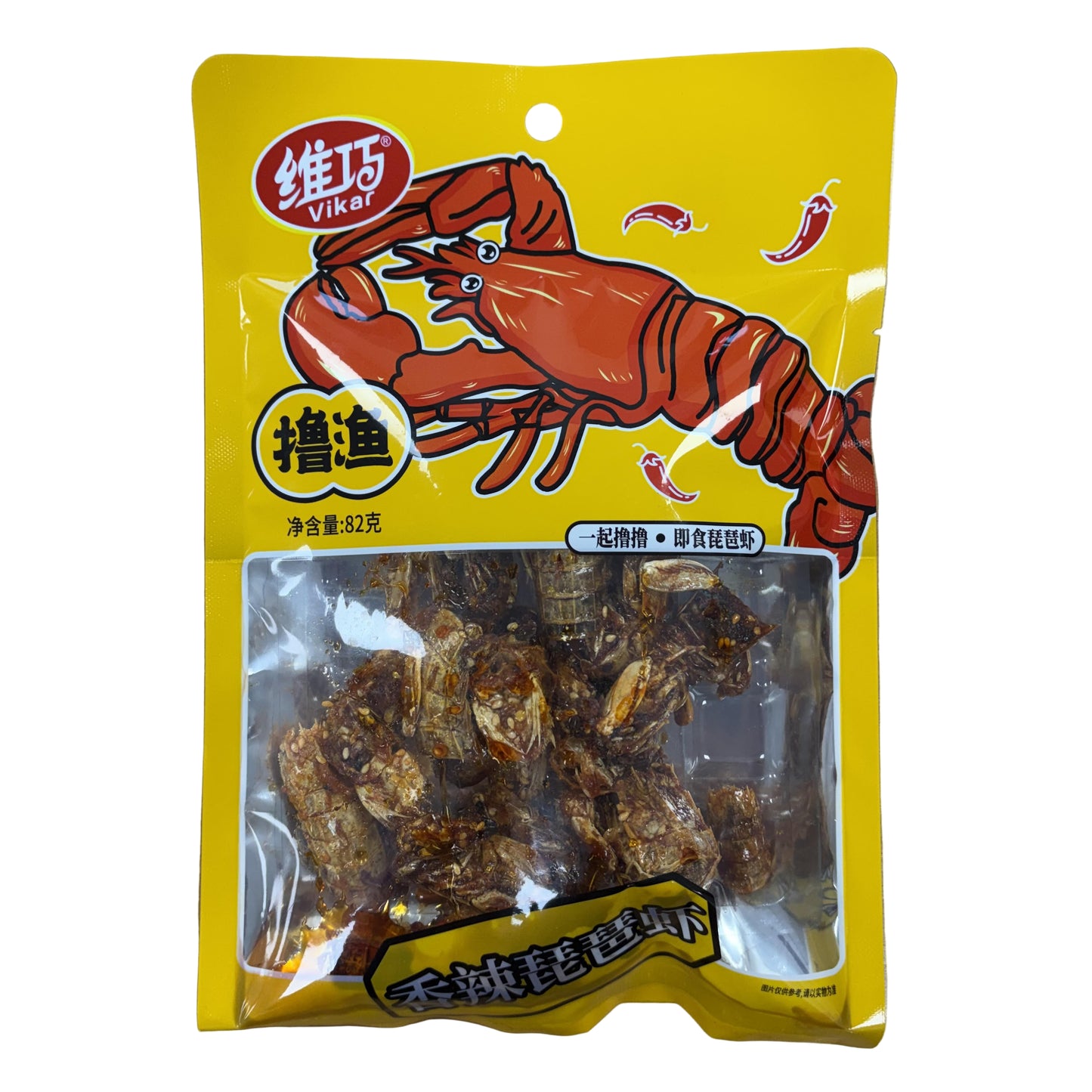 [新品] 維巧香辣琵琶蝦 82g Vikar Spicy Flavour Mantis Shrimp
