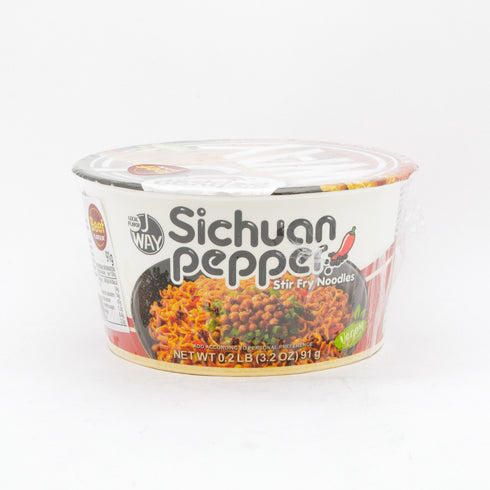 [促銷] JWAY 四川花椒牛肉味乾泡麵 91g JWAY Sichuan Pepper Spicy Beef Flavour Stir Fried