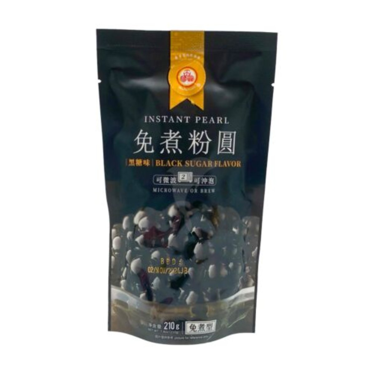WFY Instant Pearl - Brown Sugar 210g 五福圓 免煮粉圓 - 黑糖