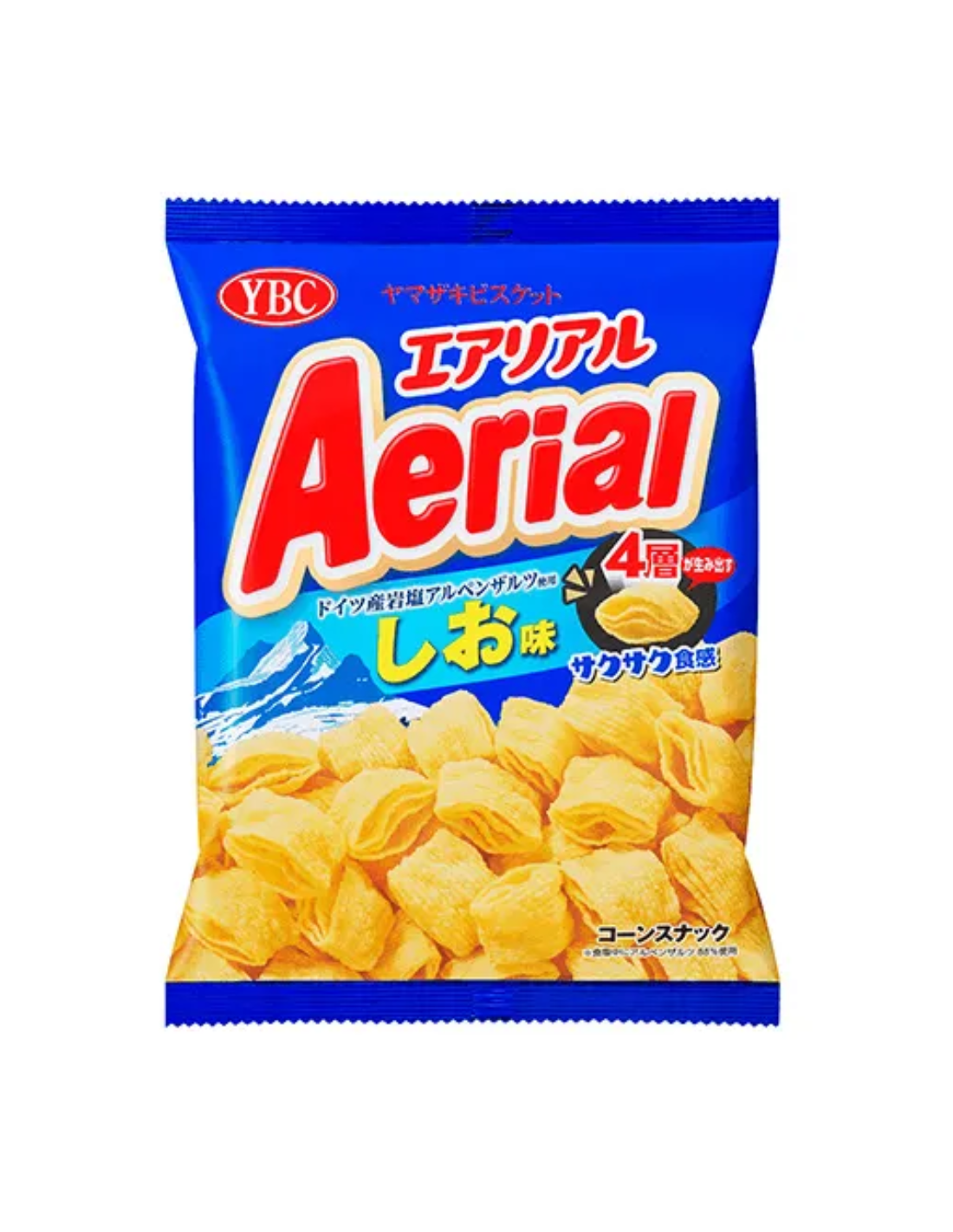 [新品] 日本4層粟米脆脆(清爽淡鹽味) 65g Aerial Corn Snack Salty Flavour