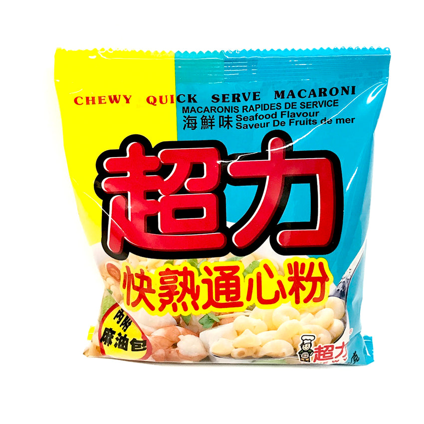 Chewy Quick Serve Macaroni Seafood Flavour 96g 超力 快熟通心粉 海鲜味