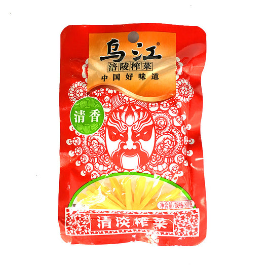 WJ Light Flavour Musterd Tuber 80g 乌江 清淡榨菜