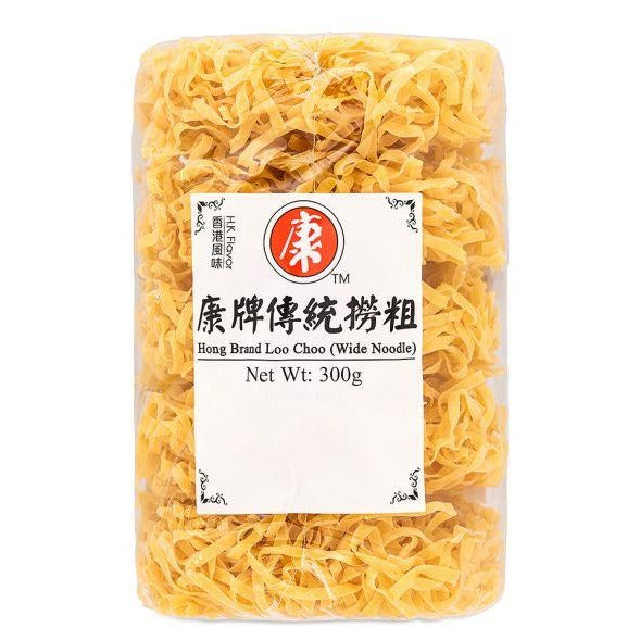 Hong Wide Noodles Loo Choo 300g 康牌 传统捞粗面