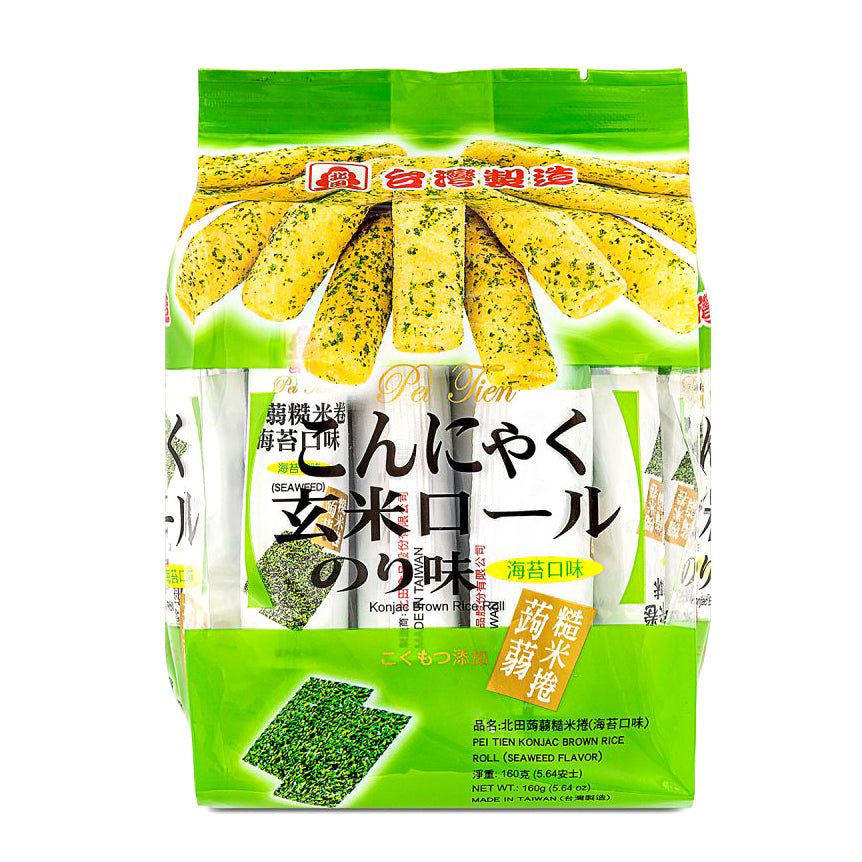 PT Konjac Brown Rice Roll Seaweed 160g 北田 蒟蒻糙米卷 海苔