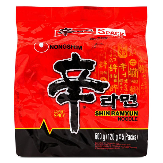 Nongshim Shin Ramyun 5 Packs 600g 农心 辛辣面 五连包
