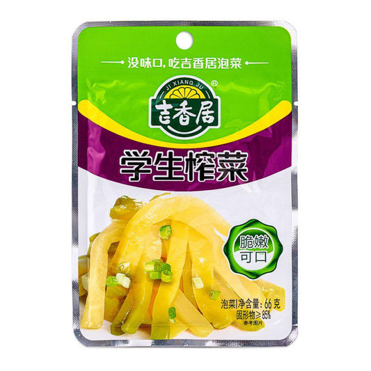 JXJ Preserved Vegetable - Students 66g 吉香居 学生榨菜