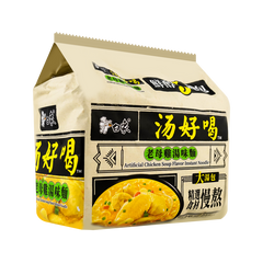 BX Noodle Chicken Soup 5 Packs 555g 白象 汤好喝老母鸡汤味面五连包