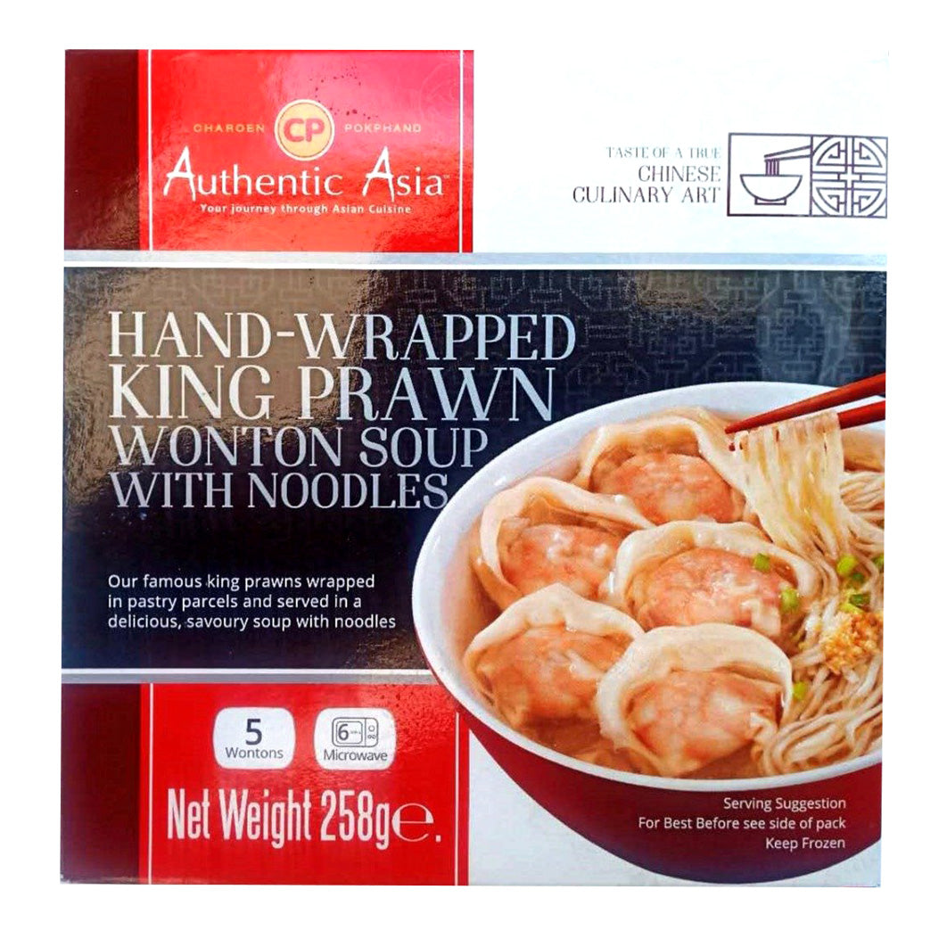 CP Prawn Wonton Soup with Noodles 258g CP 手工鲜蝦雲吞麵
