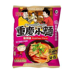 AK Chongqing Noodles Bag - Hot & Sour 110g 阿宽 袋装重庆小面 - 酸辣