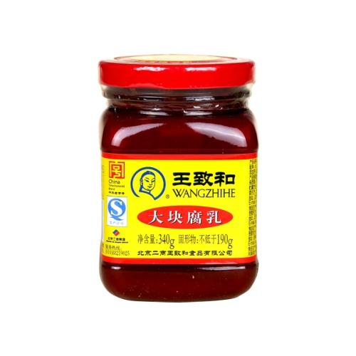WZH Fermented Traditional Bean Curd 340g jar 王致和 大块腐乳