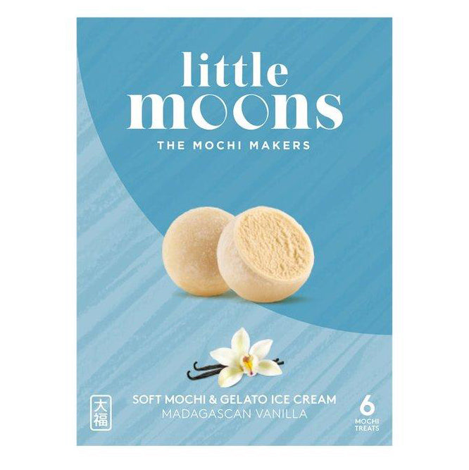 Little Moons Ice Cream Mochi - Vanilla 6x32g 小月亮 冰淇淋糯米糍 - 香草 ( Cambridge Delivery Only )