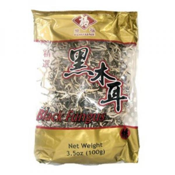 LF Dried Fungus Strips 100g 乐福 白背黑木耳丝