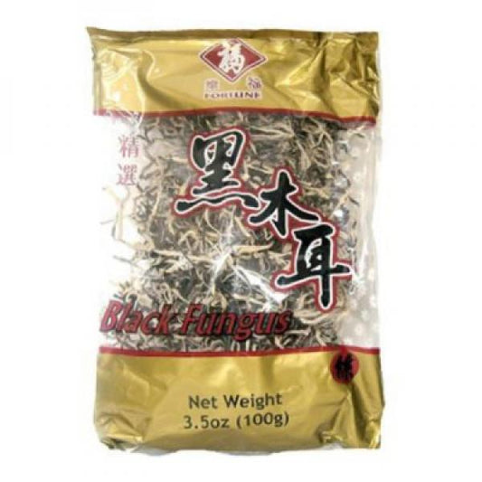 LF Dried Fungus Strips 100g 乐福 白背黑木耳丝