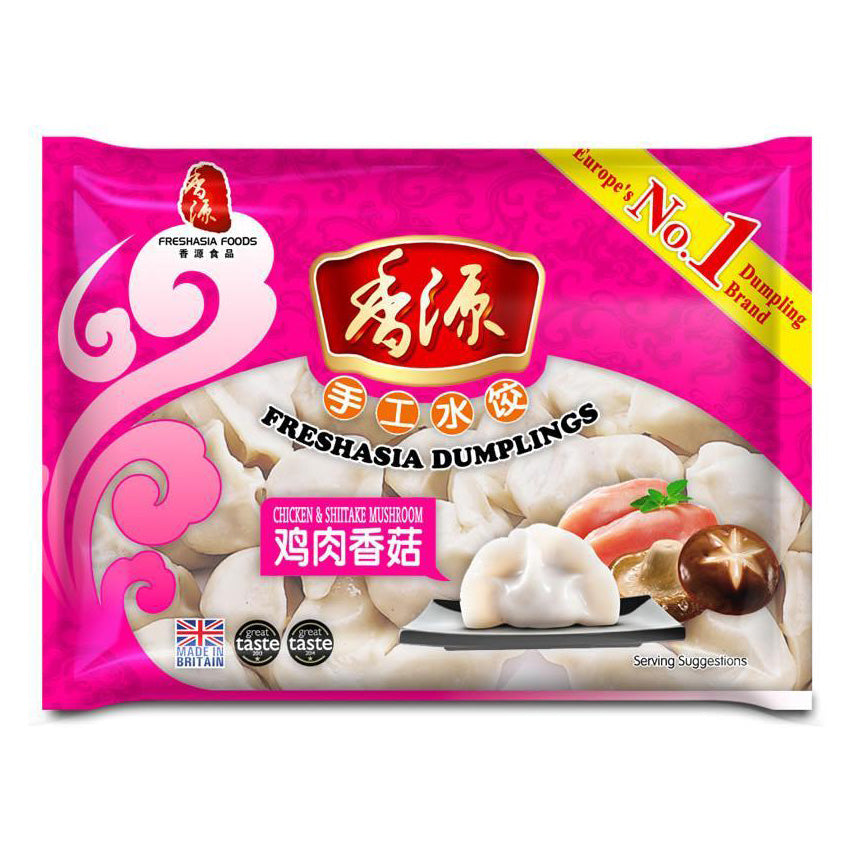 FA Chicken & Mushroom Dumplings 400g 香源 鸡肉香菇水饺