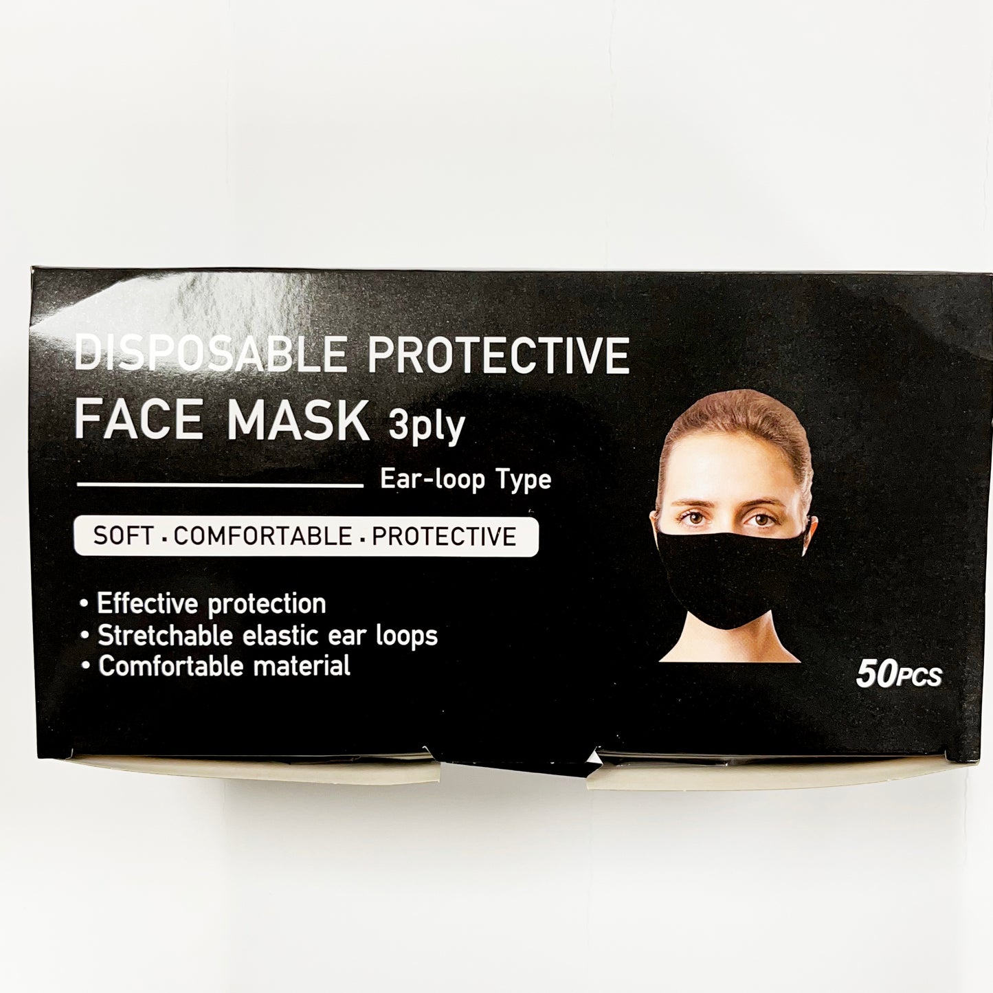 【促銷】Disposable Protective Face Mask 3ply 50pcs 黑色一次性口罩 每盒
